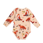 Body de manga comprida confeccionado em algodão (orgânico)